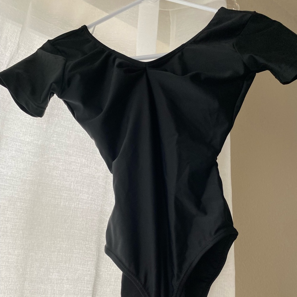 Black Basic Ballet Bodysuit